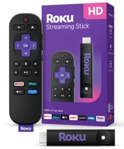 Roku Streaming Stick HD — HD Streaming Device for TV with Roku Voice Remote, Free & Live TV