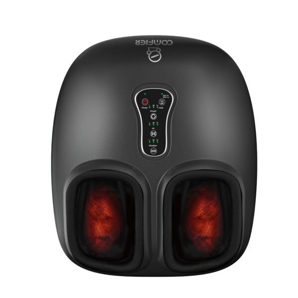 COMFIER Shiatsu Foot Massager with Heat,Vibration,Rolling Compression,FSA Eligible HSA Store,Feet Massager Machine for Plantar Fasciitis,Neuropathy…