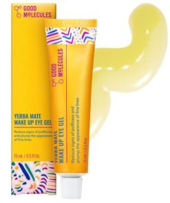 Good Molecules Yerba Mate Wake Up Eye Gel - Hydrating Under Eye Gel Cream with Hyaluronic Acid and Caffeine - Target Dark Circles and Puffiness - S...