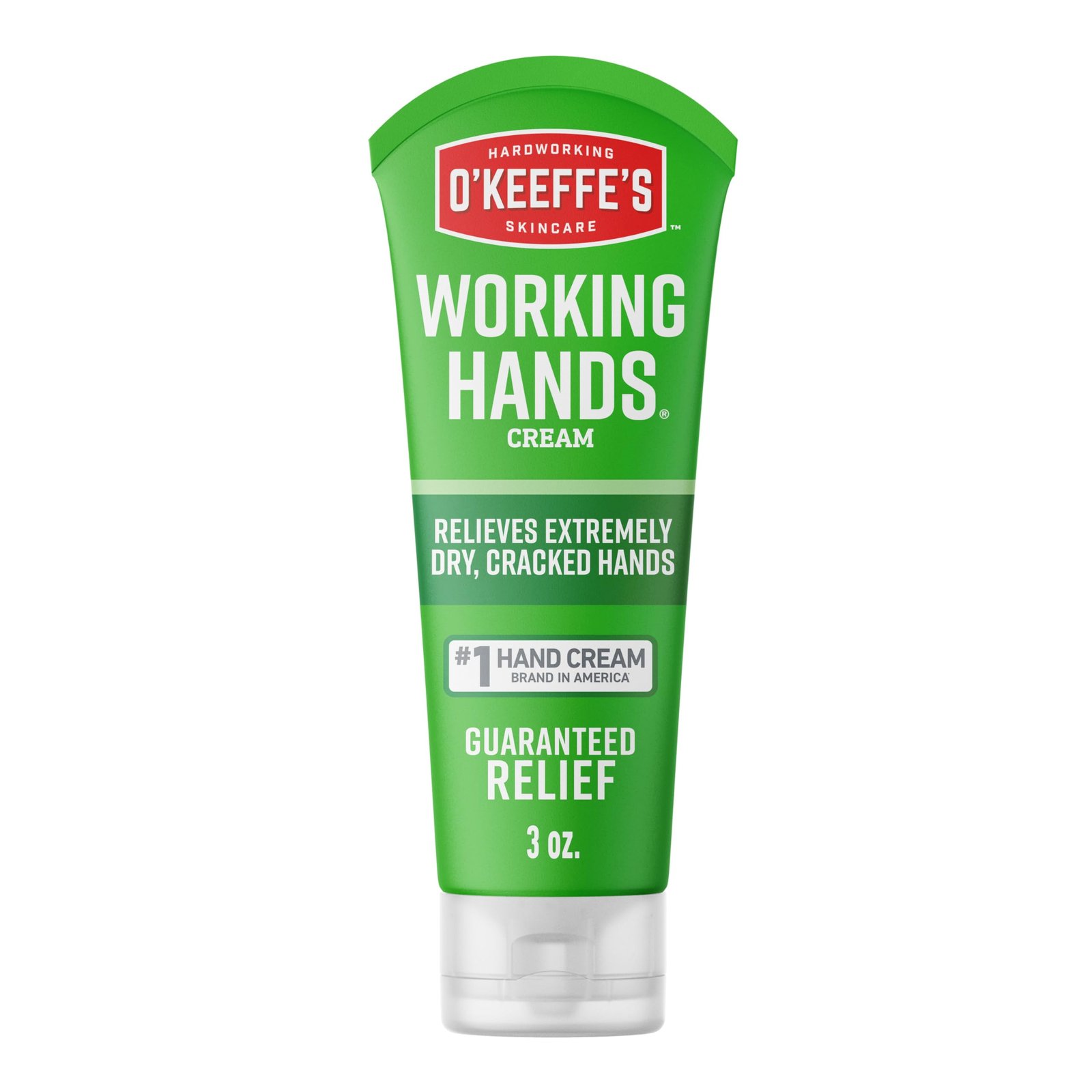 O’Keeffe’s Working Hands Hand Cream for Extreme Dryness – 3 oz Travel Size Tube  – Repairing Skincare for Cracked, Dry Hands