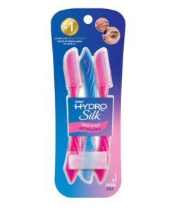 Schick Hydro Silk Touch-Up Dermaplaning Tool with Precision Cover, 3ct | Dermaplane Razor, Face Razors for Women, Peach Fuzz Remover