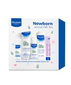 Mustela Newborn Arrival Gift Set - Baby Skincare & Bath Time Essentials - Natural & Plant Based - 5 Items Set