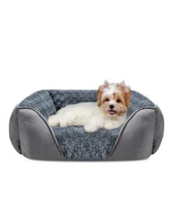 INVENHO Rectangle Washable Orthopedic Dog Bed for Small, Medium and Large Dogs, Soft Calming, Sleeping Puppy Bed Durable Pet Cuddler with Anti-Slip...