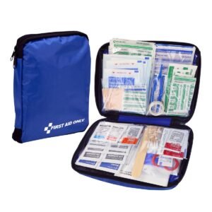 First Aid Only 298 Piece All-Purpose Emergency First Aid Kit for Home, Office, Car, Apartment, Dorm, and Camping, Travel-Friendly Compact Pouch Fit…