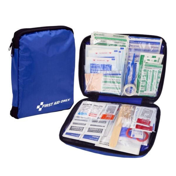 First Aid Only 298 Piece All-Purpose Emergency First Aid Kit for Home, Office, Car, Apartment, Dorm, and Camping, Travel-Friendly Compact Pouch Fit…