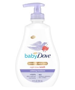 Baby Dove Sensitive Skin Care Baby Wash For a Calming Moisture Hypoallergenic and Tear-Free, Washes Away Bacteria, Chamomile, 13 Fl Oz