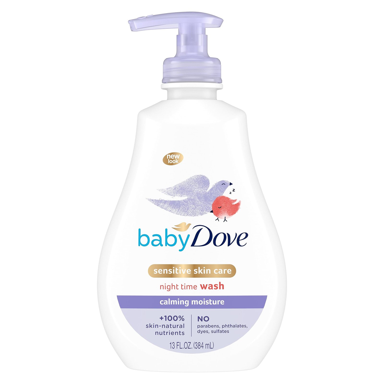 Baby Dove Sensitive Skin Care Baby Wash For a Calming Moisture Hypoallergenic and Tear-Free, Washes Away Bacteria, Chamomile, 13 Fl Oz