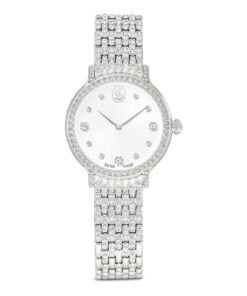 Swarovski Imber Watch, Swiss Made, Metal Bracelet, Silver Tone, Stainless Steel