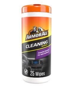 Armor All Interior Car Cleaning Wipes, 25 Count Canister, Powerful Cleaning for Dashboards, Vinyl, Clear Plastics, Carpet and Fabric