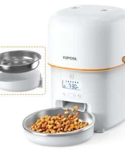 Automatic Cat Feeders - 2L Cat Food Dispenser Easy to Use, Timed Automatic Pet Feeder with Over 180-day Battery Life, 1-6 Meals Dry Food Programmab...