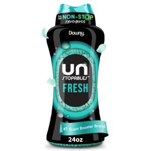 Downy Unstopables In Wash Scent Booster Beads, Fresh Scent, 24 oz, Laundry Beads For Odor Protection, Downy Scent Booster Beads, Laundry Scent Boos…