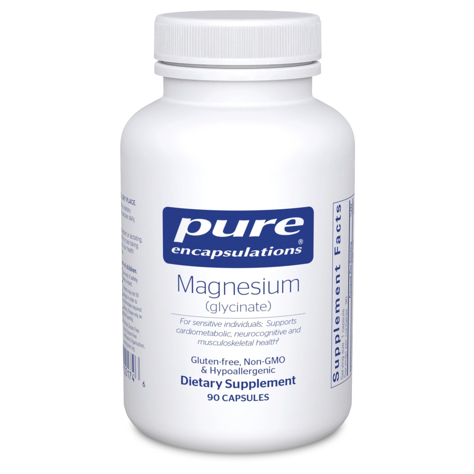 Pure Encapsulations Magnesium (Glycinate) – Supplement to Support Stress Relief, Sleep, Heart Health, Nerves, Muscles, and Metabolism* – with Magne…