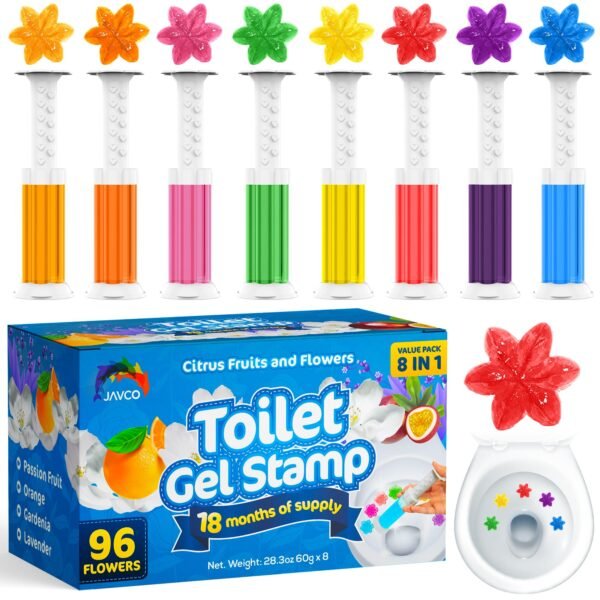 -96 Flowers- Flower Toilet Gel Stamp | Toilet Scent Fresheners (Mix Scent)