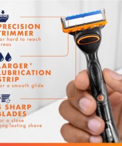 Alternative view of Gillette Fusion5 Power Razor Blades for Men, 5-Blade Razor Refills, 8 Count