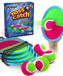 Ayeboovi Toss and Catch Ball Game Outdoor Toys for Kids Yard Games Beach Toys Outside Games for 3 4 5 6 7 8 9 10 Year Old Boys Girls (Upgraded)