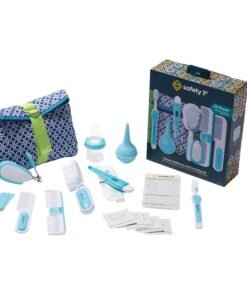 Safety 1st Deluxe Baby Healthcare and Grooming Kit, Arctic Blue, Newborn Baby Essentials, One Size, 25 Pieces