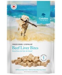 Caledon Farms Freeze Dried Beef Liver Bites Dog Treats, 150 Grams/5.3OZ