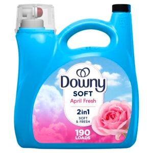 Downy Liquid Fabric Softener, April Fresh 2-in-1 Fresh & Soft, 140 Fl Oz, 190 Loads, Fabric Conditioner For Freshness And Softness