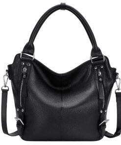 Over Earth Genuine Leather Handbags for Women Hobo Shoulder Bags Ladies Tote Bag