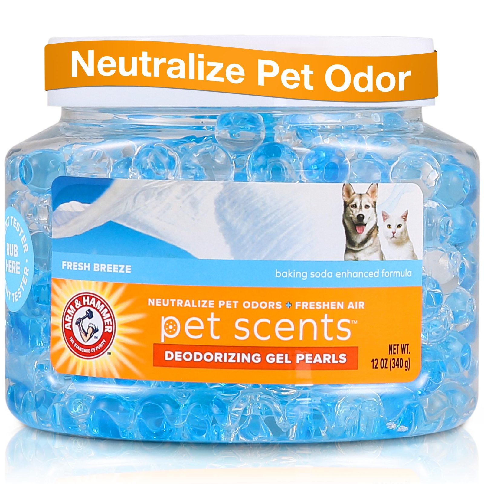 Arm & Hammer for Pets Air Care Pet Scents Deodorizing Gel Beads, Pet Odor Eliminator for Rooms Closets and Small Spaces with Long Lasting Odor Cont…