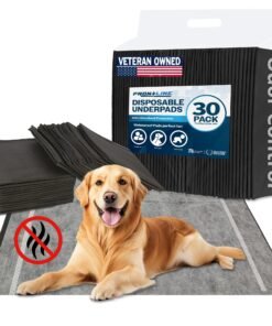Charcoal Infused Pee Pads for Dogs 30 Count XL 6 Layer Puppy Pads with Odor Control, 28"x34" Training Underpads for Dogs, Cats, and Pets, Extra Lar...