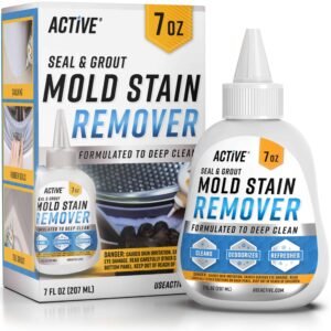 ACTIVE Mold Stain Remover Gel Cleaner Heavy Duty Stain Cleaner for Front Loader Washing Machine Seal, Bathroom Grout, Shower, Caulk – Front Load Wa…