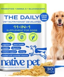 Native Pet The Daily Dog Vitamins & Supplements - 11-in-1 Multivitamin Powder for Dogs - Supports Whole Body Health, Digestion, Mobility & Immunity...