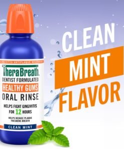 Alternative view of TheraBreath Healthy Gums Oral Rinse, Antigingivitis, Clean Mint Flavor, Dentist Formulated to Help Prevent Gingivitis and Support Gum Health, Alcoh...