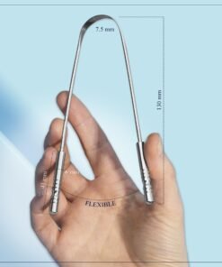 Alternative view of MasterMedi Tongue Scraper for Adults with Multicolor Travel Cases , 100% Stainless Steel, Reduce Bad Breath, Tongue Scrubber, Easy to Use, Tongue C...
