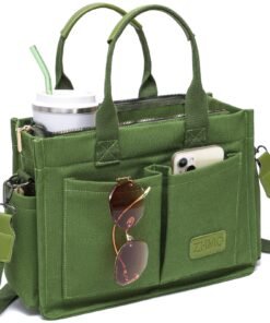 Canvas Tote Bag for Women,Women's Bags Crossbody Bags Work Laptop Tote Bag Large Handbags Purse for Travel Nurse Teacher