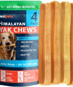 100% Natural Yak Cheese Himalayan Made Dog Chews All Breeds - Lactose Free Yak Chew for Small, Medium & Large Dogs - Dental Cleaning Dog Chews Aggr...